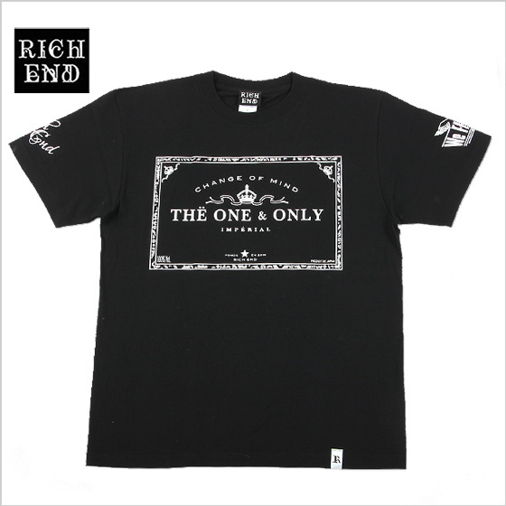 RICHEND/リッチエンド Ｔシャツ【THE ONE】 ブラックｘホワイト（サイズ：M）アメージング 服 ストリート ギャル ダンス 衣装 ヒップホップ