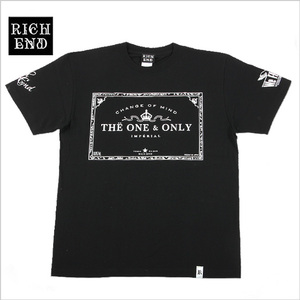 RICHEND/リッチエンド Ｔシャツ 【THE ONE】 ブラックｘホワイト（サイズ：L）アメージング 服 黒 白 モノトーン ストリート ダンス 衣装 