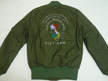 新品ALPHAアルファ[MA-1EmbroiderySouvenirJacket]M(38)オリーブ\21780_画像2