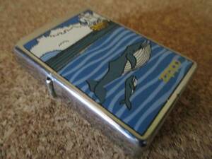 ZIPPO 『Whale ホエール 鯨 クジラ＆ Sailing Ship セイリング シップ 帆船』1999年12月製造 太平洋航海 オイルライター ジッポ 廃版激レア