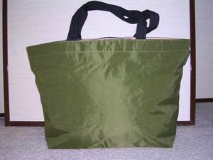  France made Herve Chapelier 904N nylon square shoulder bag L olive tote bag 