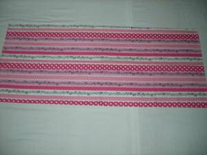  handmade, cotton 100%, tablecloth, large small. polka dot . sound ., pink,46.×110.