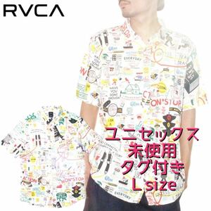 ユニセックス RVCA ルーカ 半袖シャツ 柄シャツ Ｌ