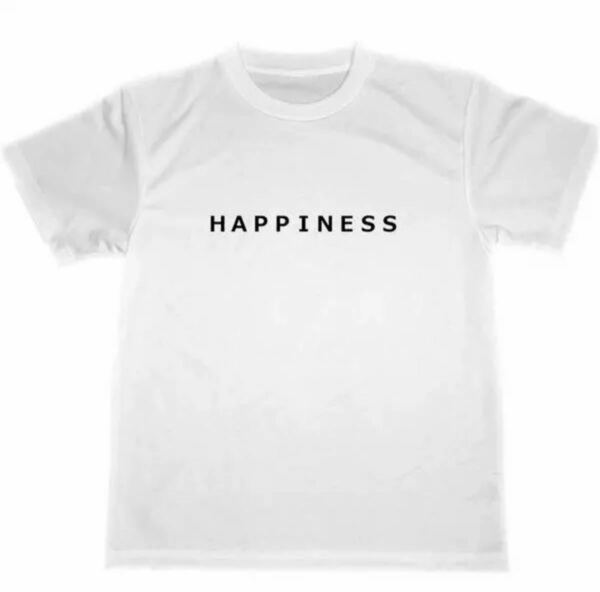 HAPPINESS ドライＴシャツ 幸せ 幸福 幸運 グッズ 開運 言霊