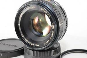 ミノルタ Minolta MC Rokkor-PF 50mm f1.7【付属品多数】#2121