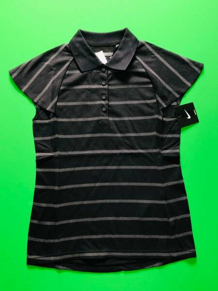 ★新品★NIKE ナイキゴルフ　サイズS レディースウェア　半袖シャツ　ストレッチ　吸湿速乾　ブラック