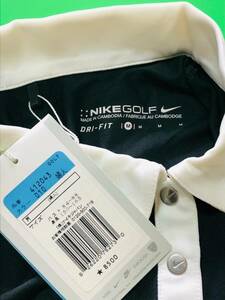 ★NIKE★ ナイキゴルフ サイズM レディースウェア　ストレッチシャツ　半袖　吸湿速乾　ブラック