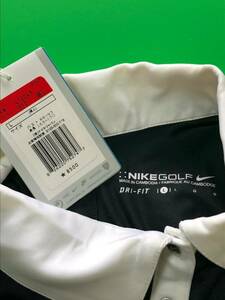 ★NIKE★新品　サイズL ナイキゴルフ レディースウェア　ストレッチ半袖シャツ　吸湿速乾　ブラック