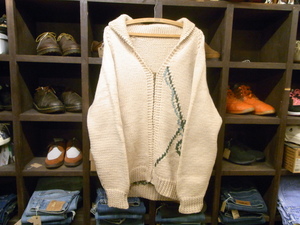 60'S COWICHAN FISHING COATS & CLARK ZIP SIZE L? ヴィンテージ カウチン コーツ クラーク ジップ 魚 フィッシング 釣り セーター ニット