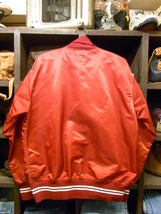 ビッグサイズ 60 70'S MADE IN USA MLB PHILLIES SATAIN JKT SIZE 42 アメリカ製 ウィルソン メジャーリーグ フィリーズ サテン ジャケット_画像2