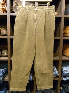 L.L. BEAN TWO TUCK CORDUROY PANT SIZE 12 エルエルビーン 細畝 コーデュロイ パンツ スラックス