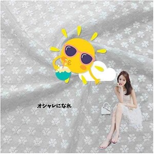 生地 布 棉 100% 綿 刺繍DIY手作り生地 レース生地柔らかいオフホワイト