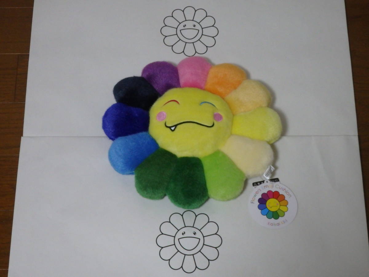 即決♪新品♪村上隆 フラワー お花 カイカイキキ レインボー 絵文字