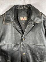 90's leather jacket レザージャケット 本革 革ジャン 古着　ビンテージ　_画像3