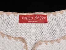 CORSO ROSSO コルソロッソ イタリア製 コットン カーディガン _画像5