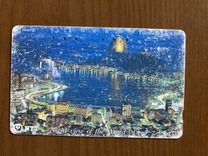 ★使用済み テレホンカード リオデジャネイロ 夜景 Night view of the World テレカ 105度数 ブラジル NTT 送料63円～ ミニレター