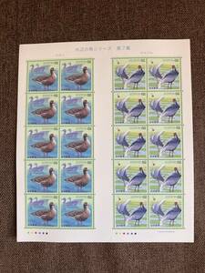 * unused waterside bird series no. 7 compilation ma Gamma nazuru Heisei era 5 year 1993 year commemorative stamp seat 62 jpy 20 sheets 