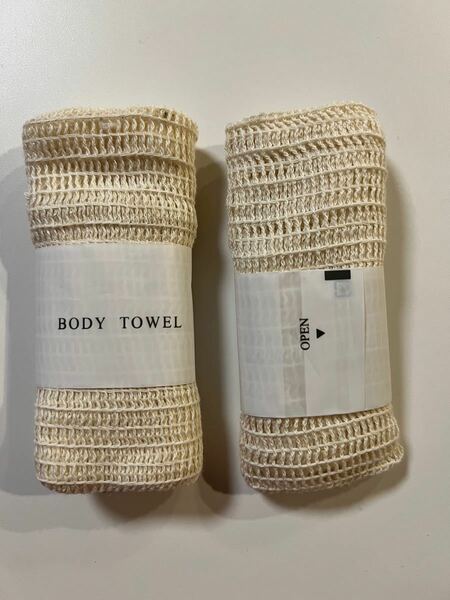 BODY TOWEL コットンナイロンタオル 3個セット ホテルアメニティ ボディタオル