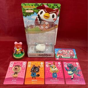 どうぶつの森 amiibo フーコ(中古) & amiiboカード(未使用) 5種セット