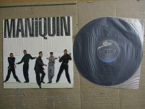 LP Maniquin「(S.T.)」輸入盤 (F)E44246 盤両面に軽いかすり傷 ジャケットに色落ちと微かな汚れと天地背に擦れと背にシワ