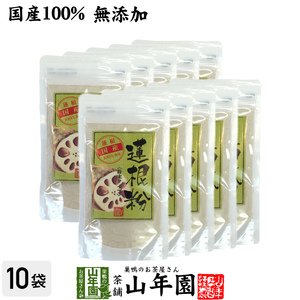 健康食品 蓮根粉 100g×10袋セット 国産 無添加 れんこん粉 レンコンパウダー 蓮根粉末 送料無料