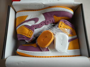 新品☆NIKE AIR JORDAN1 RETRO HIGH OG スニーカー☆26.5cm ナイキ エアジョーダン1 University Gold and Light Bordeaux