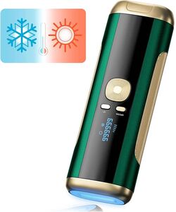 脱毛器 冷却無痛脱毛 赤/青外線 美肌 光美容器 家庭用脱毛器 サファイア