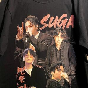 BTS ユンギ SUGA Agust D HIPHOP Tシャツ 新品 ヴィンテージ風