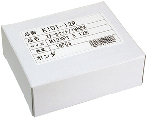 KYO-EI ホイールナット キョーエイ K101-12R-20P 球面座 12R ホンダ純正ホイール用 1.5 19HEX メッキ ショート 20個 ツバ付 全長25mm