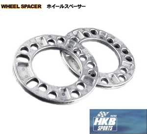 HKB SPORTS 6mm スペーサー HKWS6 4枚 4H 5H PCD 100 114.3 外径 135mm 内径 79mm ボルト穴径 12.5mm