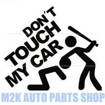 ヘラフラ スタンス ステッカー 1枚 DON'T TOUCH MY CAR ドントタッチ ドリフト JDM usdm ブラック_画像1