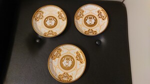 アリタポーセリンラボ古伊万里草花紋 ゴールド3枚