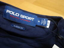 【送料無料 即決】POLO SPORT RALPH LAUREN 復刻 ポロスポーツ ラルフローレン LOGOロゴ USA アメリカ星条旗 TシャツTee ネイビー紺 M 新品_画像4