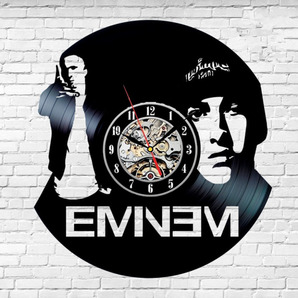 EMINEM エミネム レコードクロック アメリカ ラッパー 壁掛け時計 インテリア ウォールクロック DIY hiphop 90'sの画像1