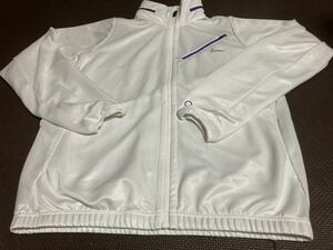  super-beauty goods NIKE hood storage possibility, white ( lustre equipped ) Logo, fastener purple, stretch tops size L