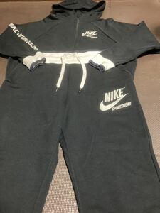 Красота Nike Sweat Black, White, темно -синий, логотип белый верхний верхний и нижний размер набора m