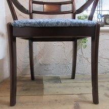 ダイニングチェア ウィリアムモリス アームチェア 椅子 イス 木製 マホガニー 英国 イギリス アンティーク 家具 DININGCHAIR 4553d_画像5