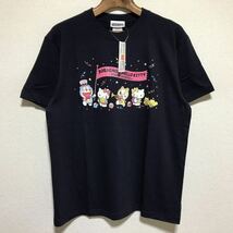 [即決古着]ドラえもん×ハローキティ/藤子プロ×サンリオ/髙島屋限定DH サーカスTシャツ/コラボT/ネイビー/Mサイズ/未使用/タグ付き_画像1