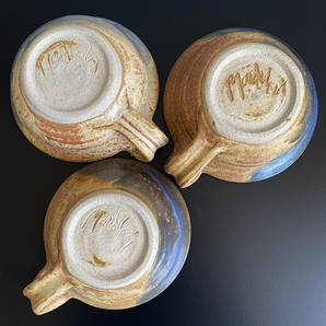 未使用 美品 ストーン ウェア STONEWARE POTTERY Sylvia Mondloch スープ カップ 皿 3点 洋食器 コレクション キッチン 札幌の画像4