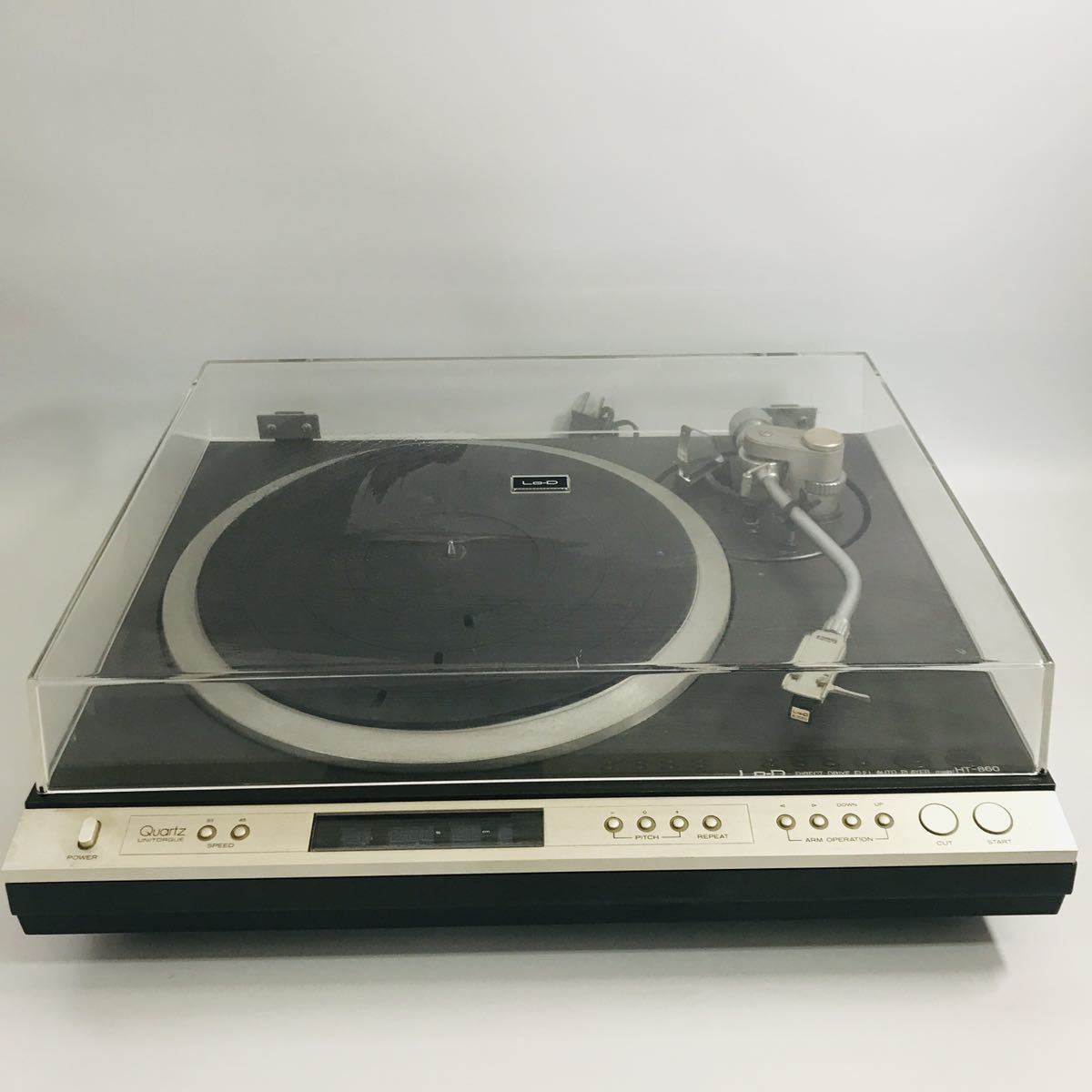 くすみ水色 レコードプレイヤー アンプ スピーカー 日立 レトロ - その他