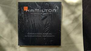 ハミルトン 取り扱い説明書、保証書付き冊子Manual Warranty 未記入