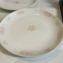 ピンク 花柄 大皿 2枚 盛り皿 プラター 洋食器 飲食店などに_画像2
