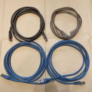 LAN*ケーブル*ストレート*cat*5e×3本*5×1本*4本セット