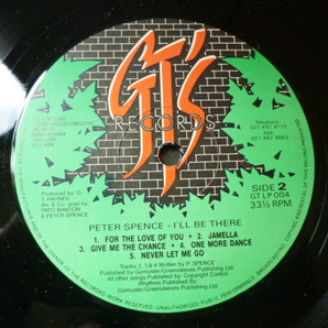 Peter Spence / I'll Be There 名盤 LOVERS ROCK REGGAE LP For The Love Of You / Let's Make Love / Jah Promise / Love Affair / の画像4