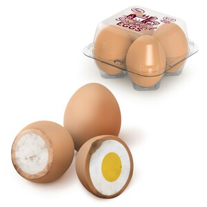 FRED フレッド エッグイレーサー ゆで卵の消しゴム 4個セット ケース入り おしゃれ かわいい 北欧