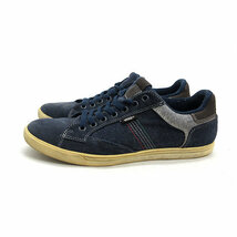 a■【28cm程度】バンズ/VANS スエード/デニムスニーカー 紺/MENS/94【中古】_画像1