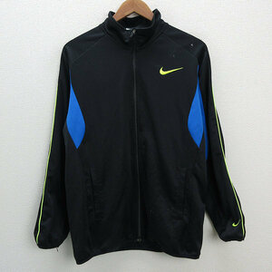k# Nike /NIKE DRI-FIT jersey / jersey [L] black /MENS#33[ used ]