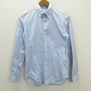 Y ■ n -n.hoolywood пуговица в рубашке с длинным рукавом ■ Светло -синий [мужские S] мужские/47 [Используется]