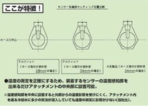 【ALFiT/アルフィット】 WATER TEMP SENSOR ATTACHMENT 水温センサーアタッチメント サイズ36Φ [NTPW0152]_画像2