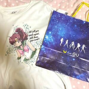 セーラームーン GU コラボ Tシャツ セーラージュピター 紙袋付